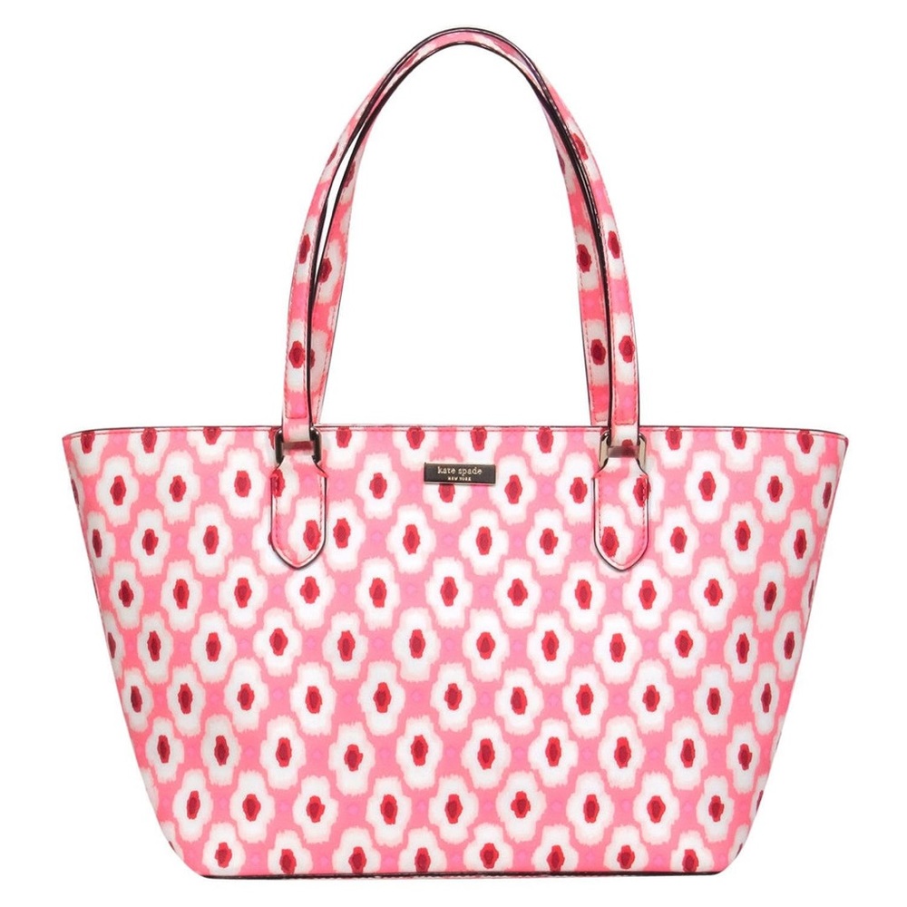 Kate Spade Laurel Way Printed Ikat Posy Coral Shoulder Bag - NWOT or EUC 💗✨💠